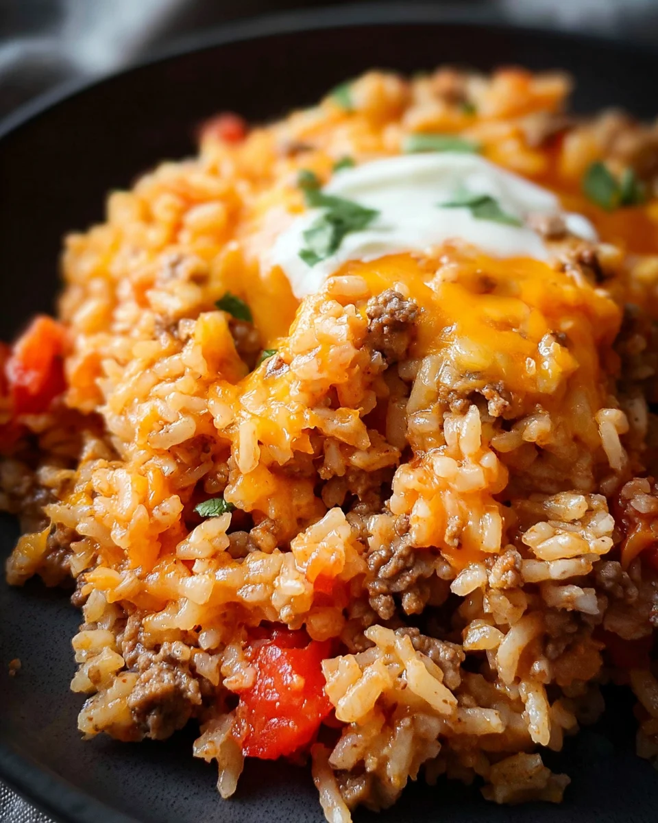 Cheesy Taco Rice Recipe Cheesy