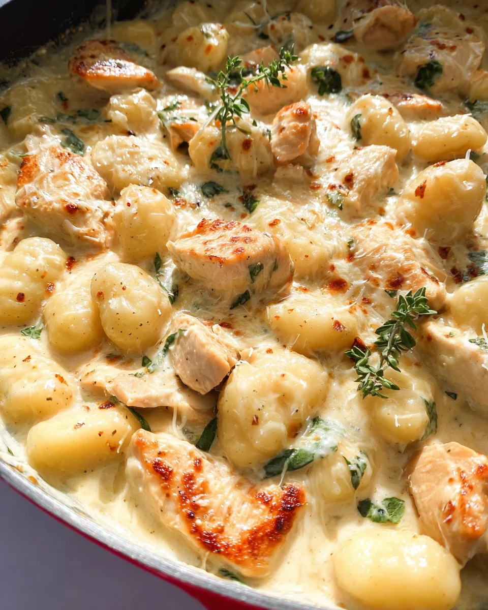 Chicken Alfredo Gnocchi Chicken