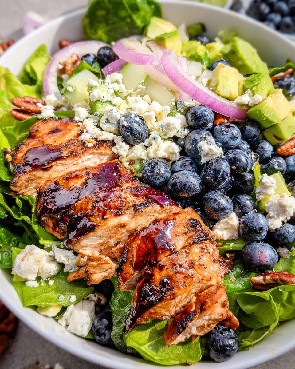 Chicken Blueberry Feta Salad Chicken