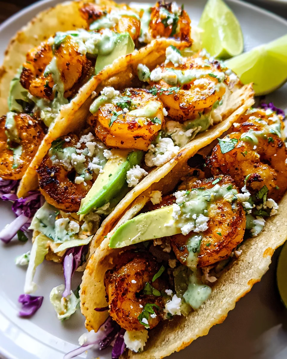 Cilantro Lime Shrimp Tacos with Creamy Slaw Cilantro