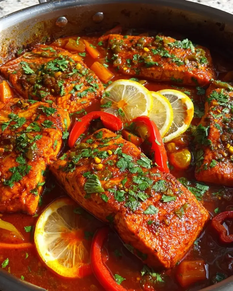 Classic Spicy Moroccan Fish in Rich Sauce