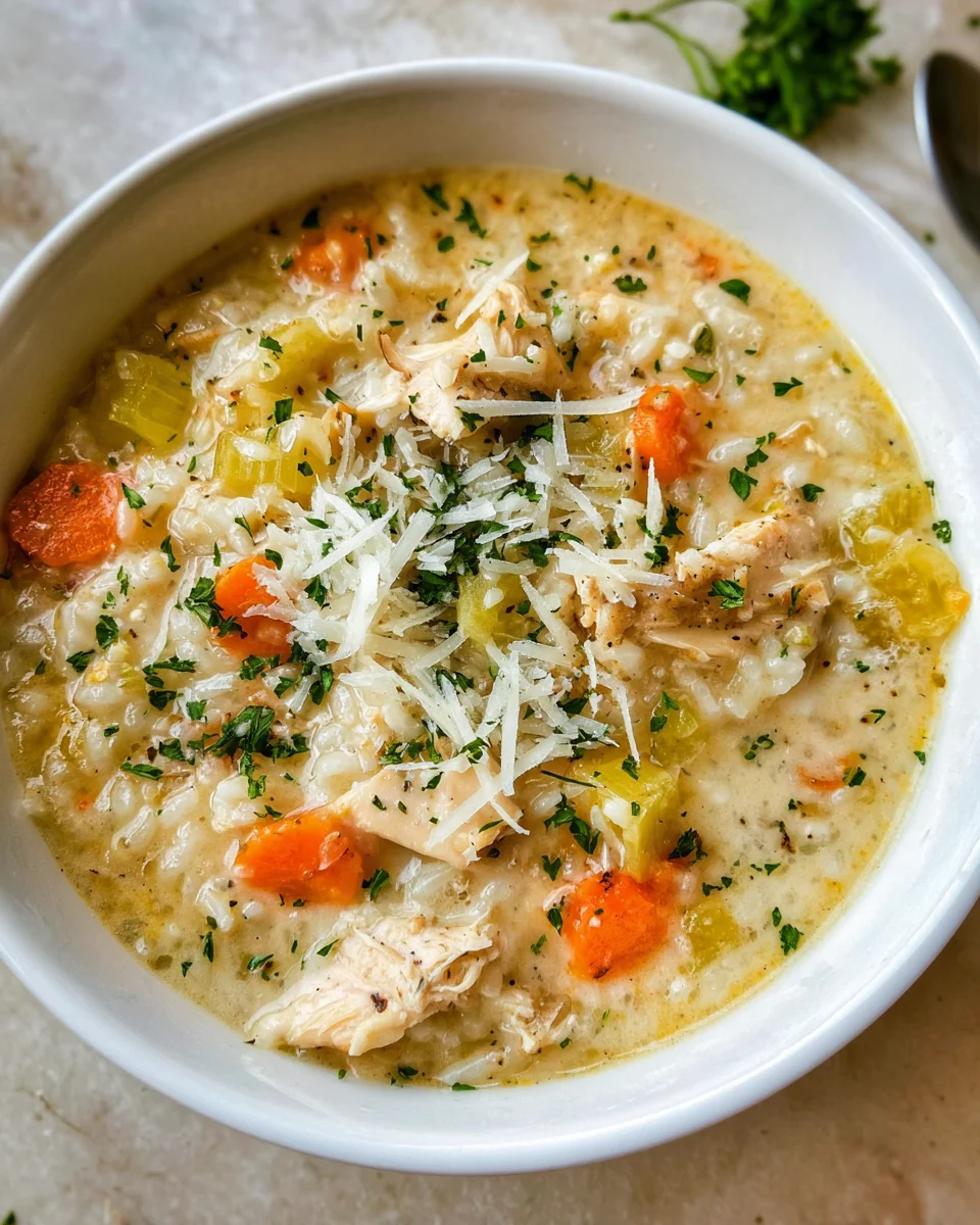 Creamy Chicken and Rice Soup Creamy