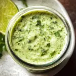 Creamy Cilantro Garlic Sauce With Jalapeños Creamy Cilantro Garlic Sauce With Jalapeños
