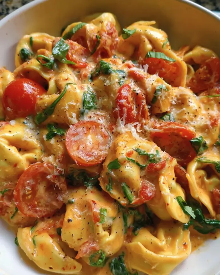 Creamy Tortellini with Tomatoes