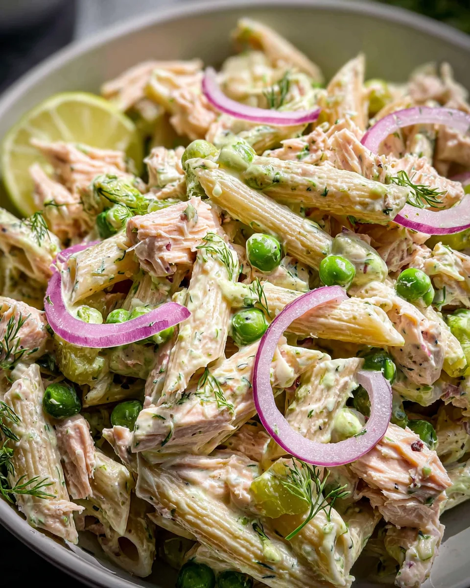 Creamy and Healthy Tuna Pasta Salad Creamy