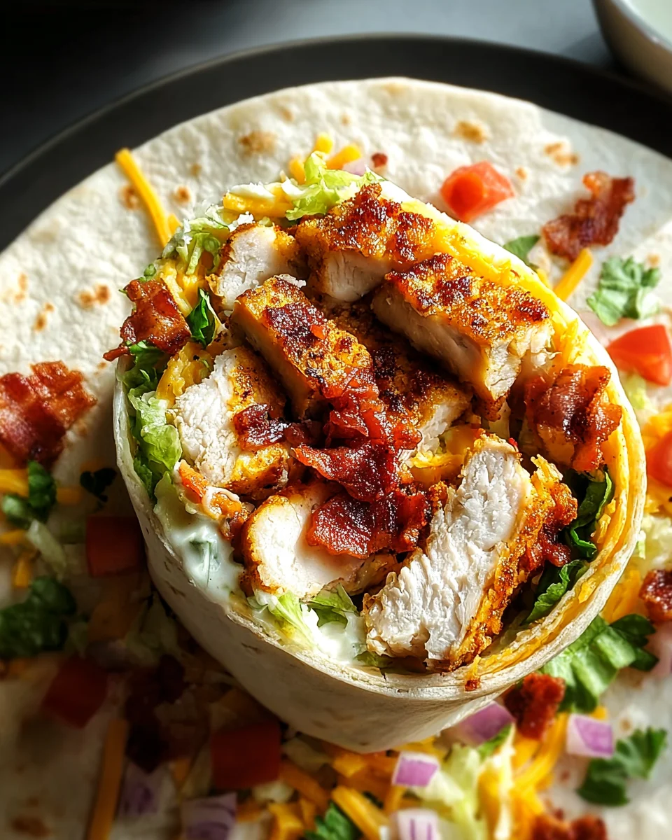 Crispy Chicken Bacon Ranch Wrap Crispy