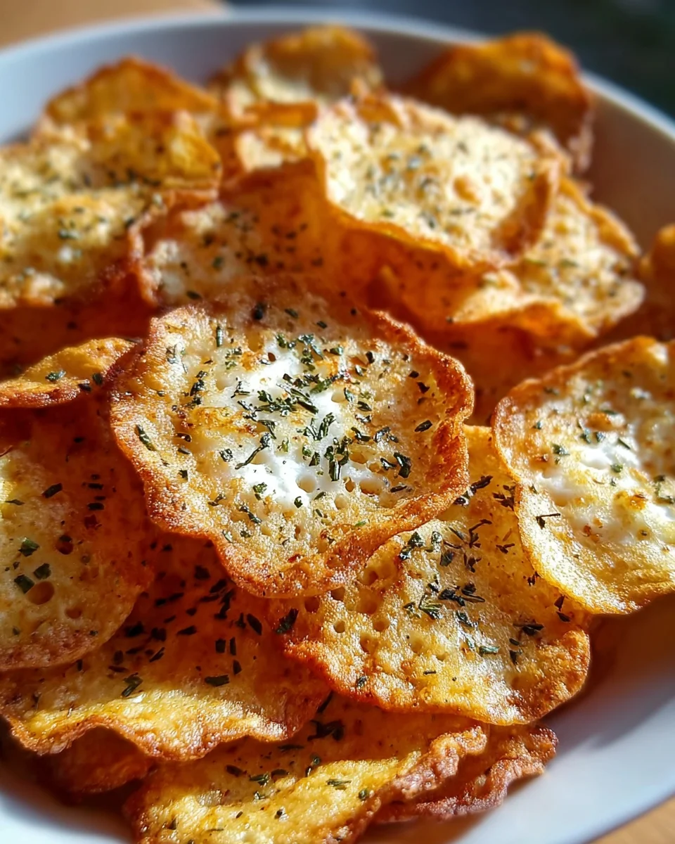 Crispy Cottage Cheese Chips Crispy