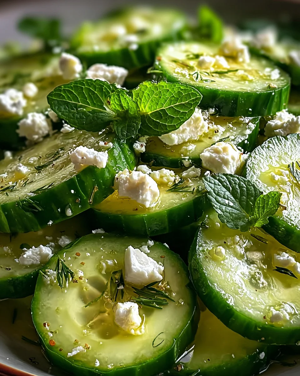 Cucumber Feta Salad Cucumber