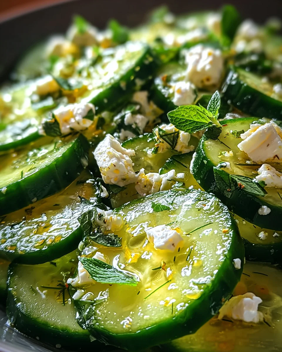 Cucumber Feta Salad Cucumber