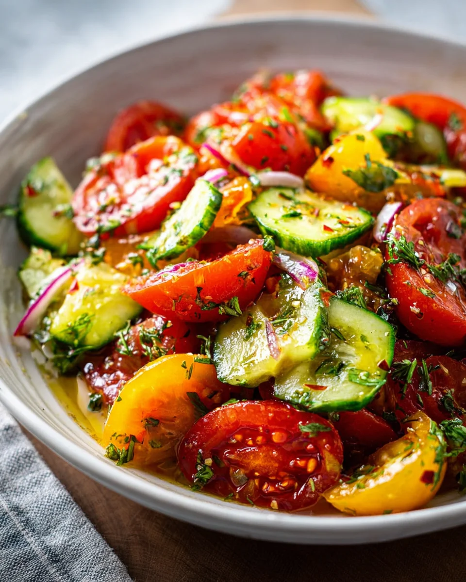 Cucumber Tomato Salad Cucumber