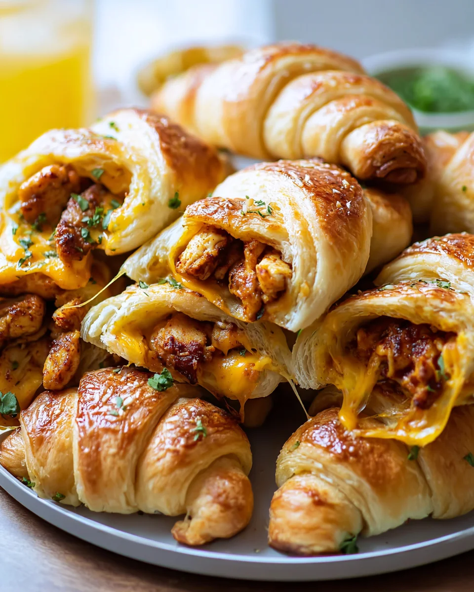 Easy Cheesy Chicken-Filled Crescents Easy Cheesy Chicken-Filled Crescents