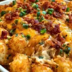 Easy Chicken Bacon Ranch Tater Tot Casserole Easy Chicken Bacon Ranch Tater Tot Casserole