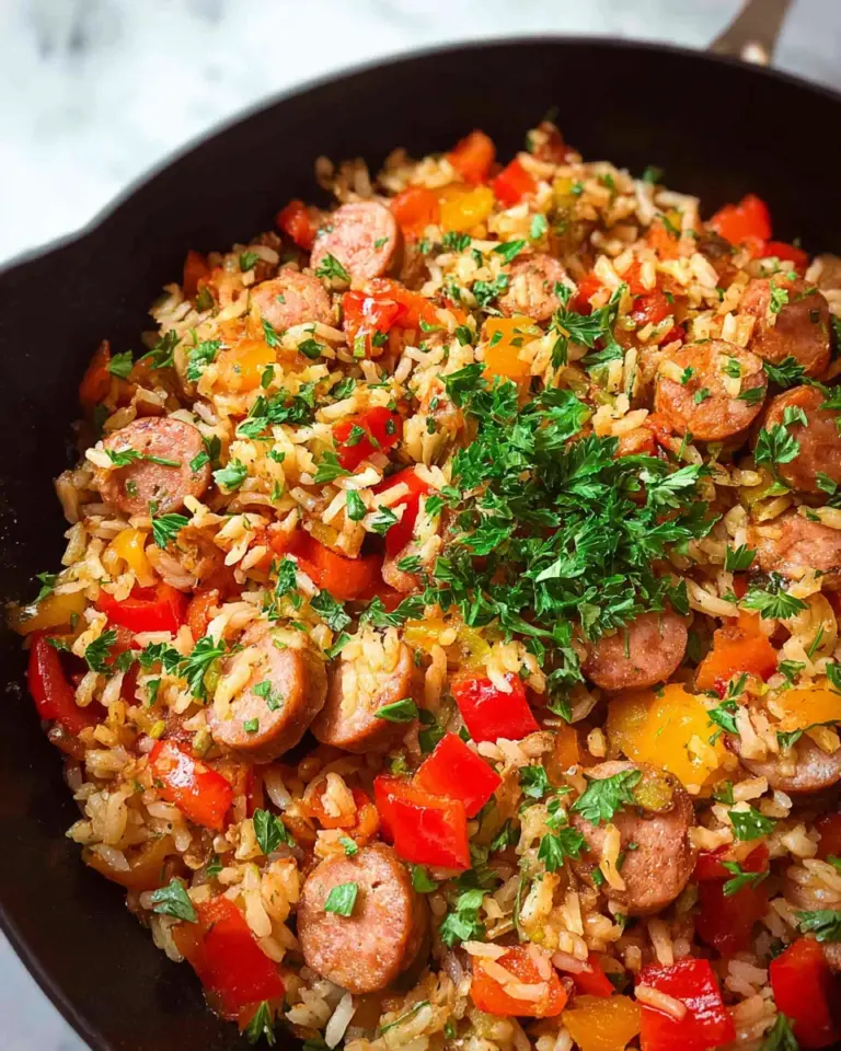 Easy One Pot Sausage And Rice