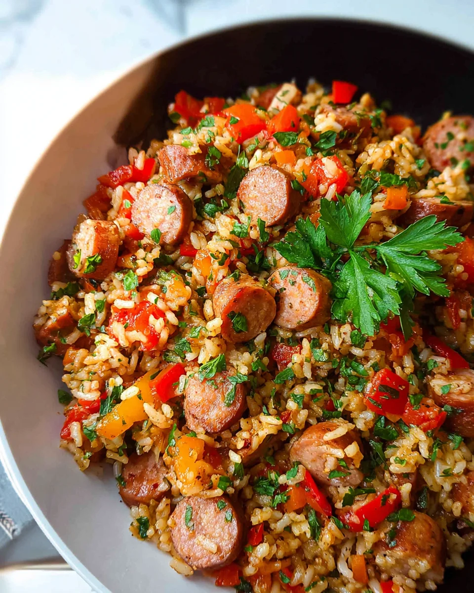 Easy One Pot Sausage And Rice Easy