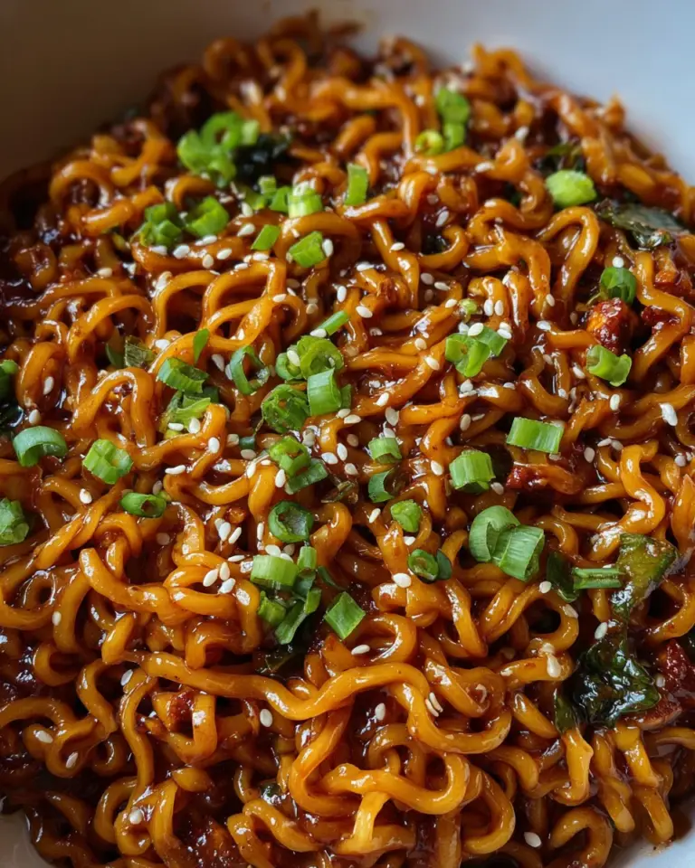 Easy Saucy Ramen Noodles