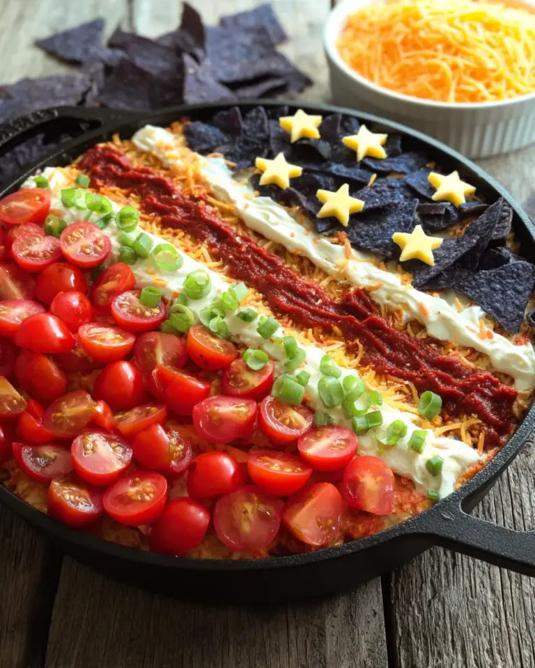 Flag Taco Dip