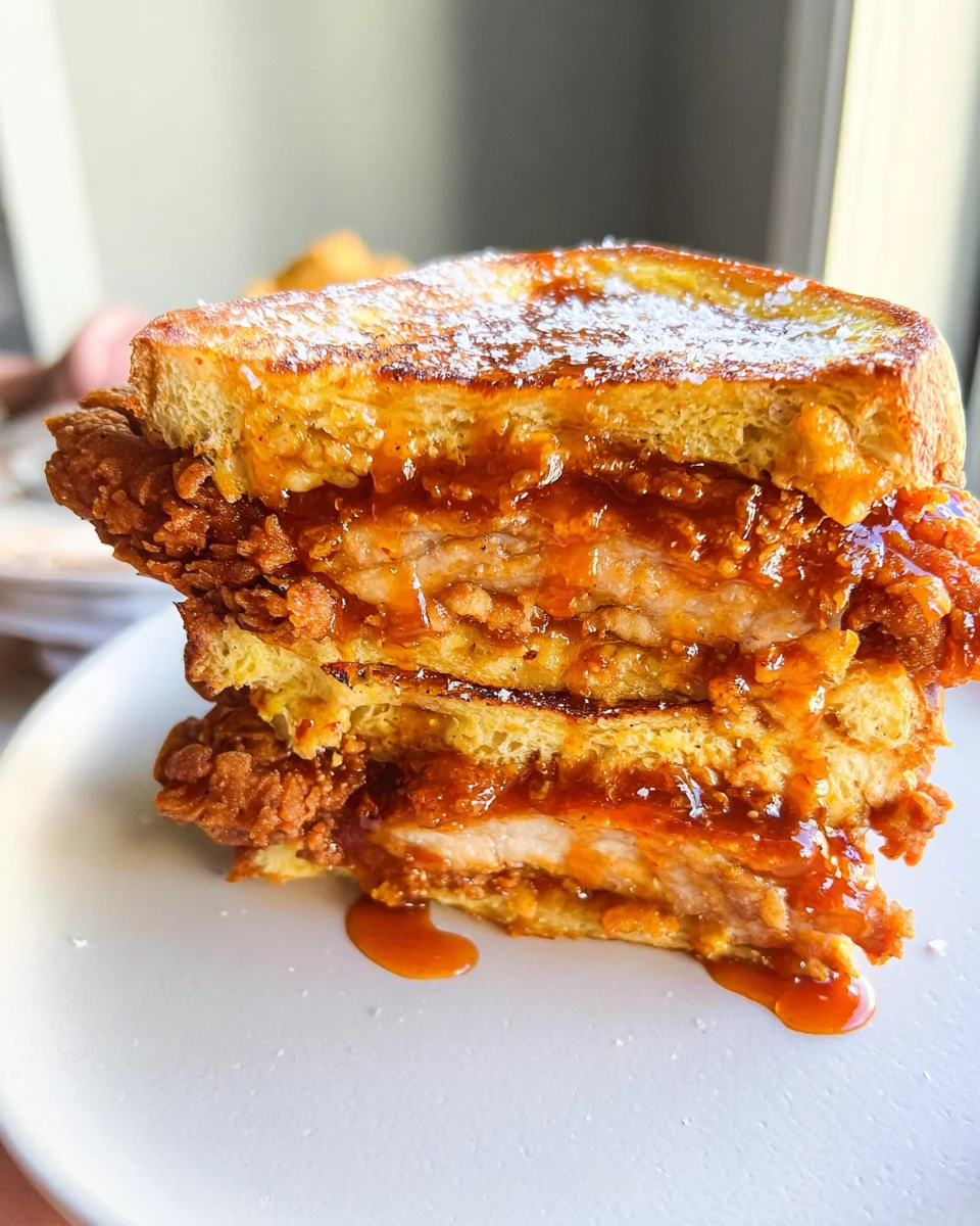 French Toast Fried Chicken Sandwich French