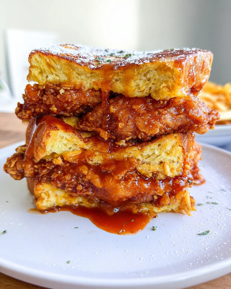 French Toast Fried Chicken Sandwich French