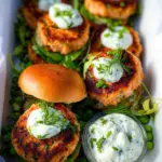 Fresh Salmon Burgers with Tzatziki Dressing Fresh Salmon Burgers with Tzatziki Dressing