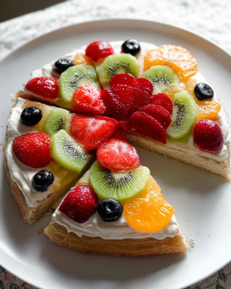 Fruit Pizza Summer Dessert