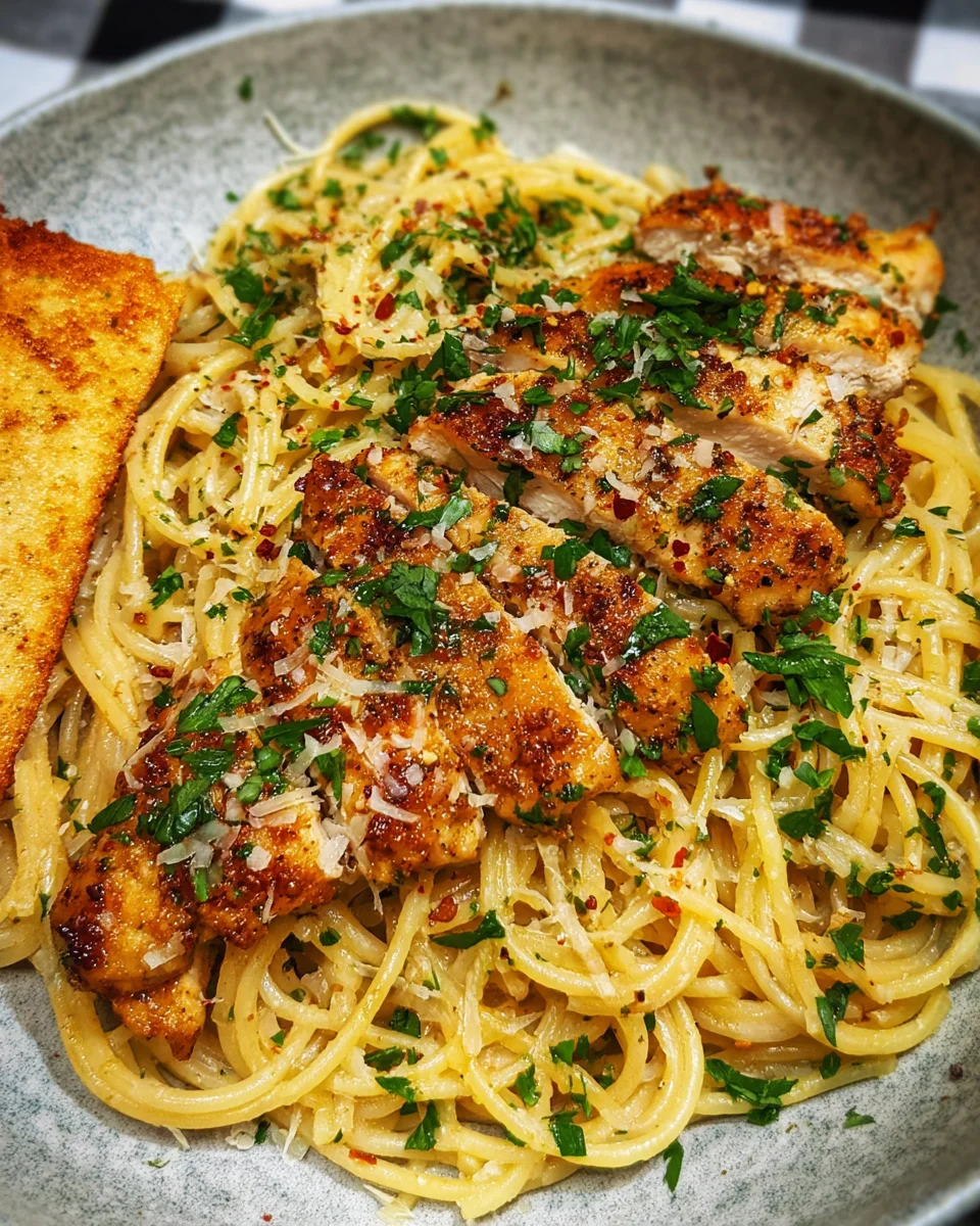 Garlic Butter Chicken Pasta Garlic