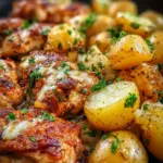 Garlic Parmesan Chicken and Potatoes (One-Pan Dinner) Garlic Parmesan Chicken and Potatoes (One-Pan Dinner)