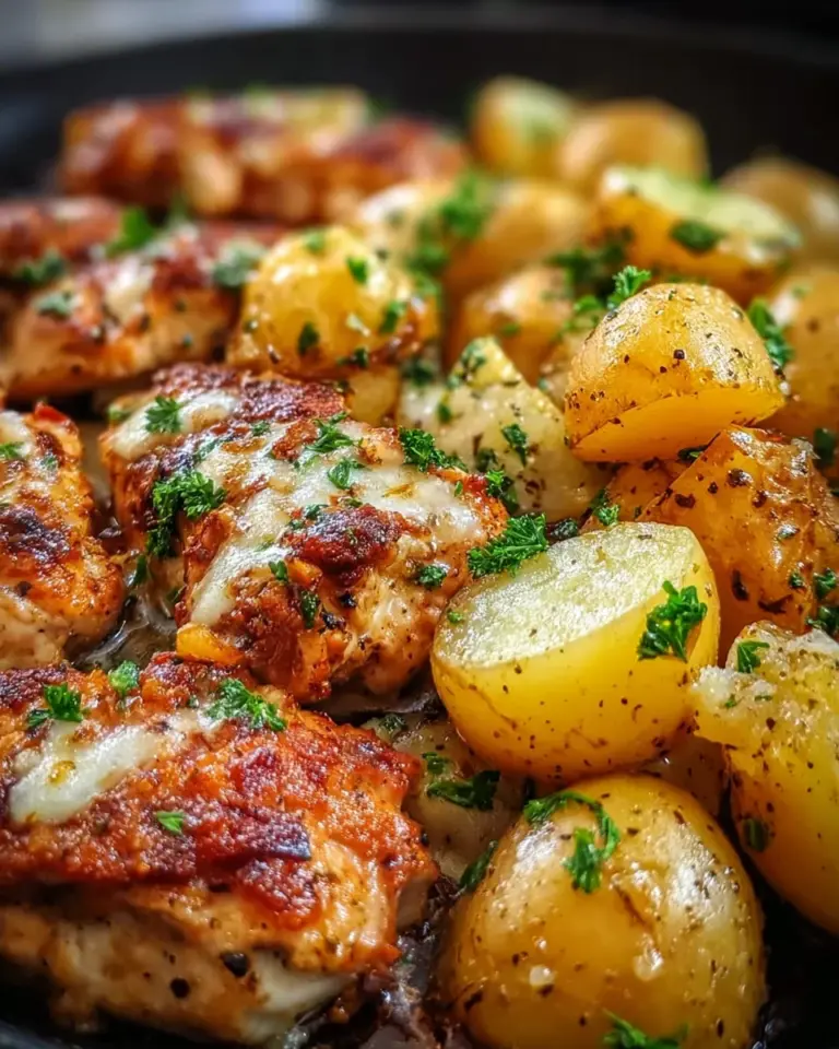 Garlic Parmesan Chicken and Potatoes (One-Pan Dinner)