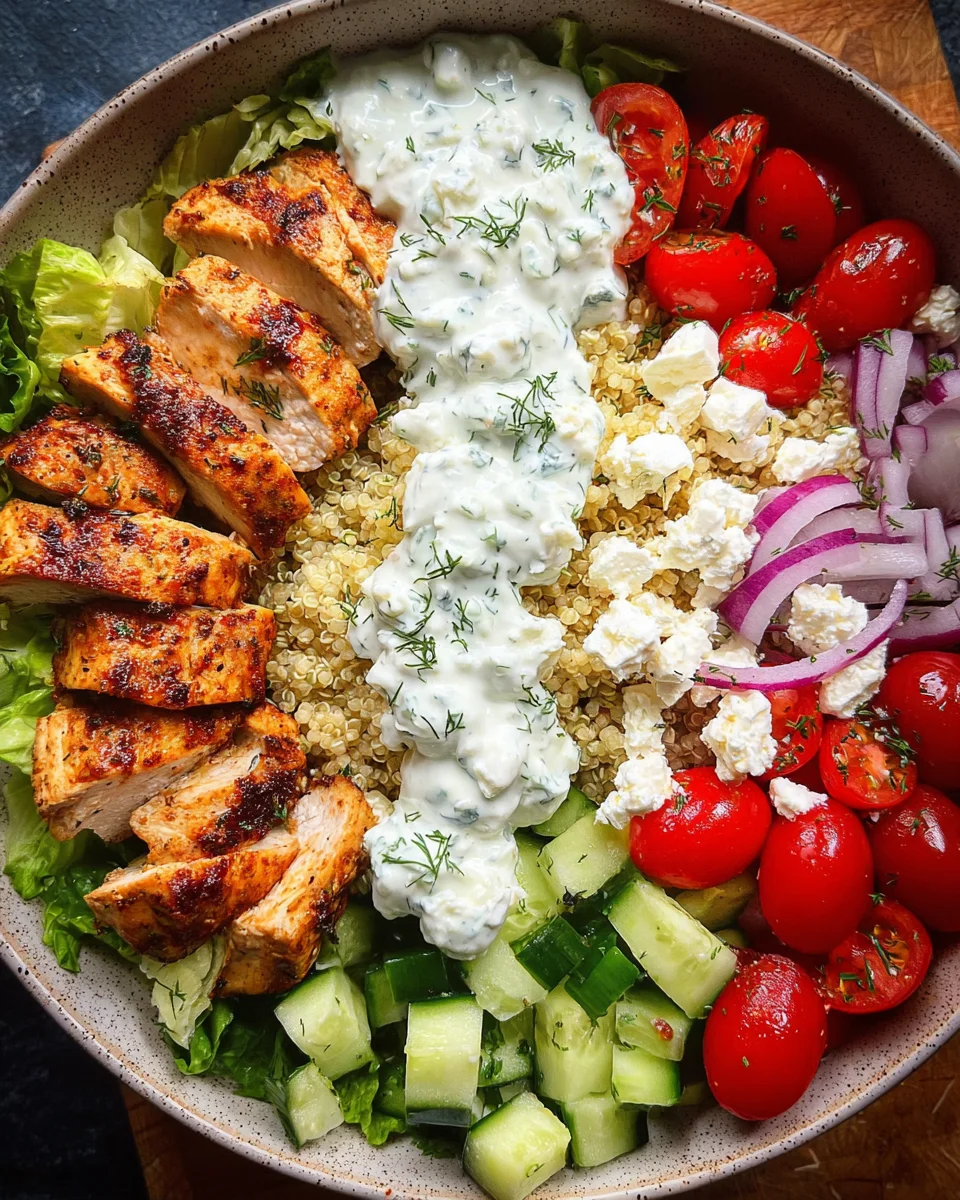 Greek Chicken Bowls Greek