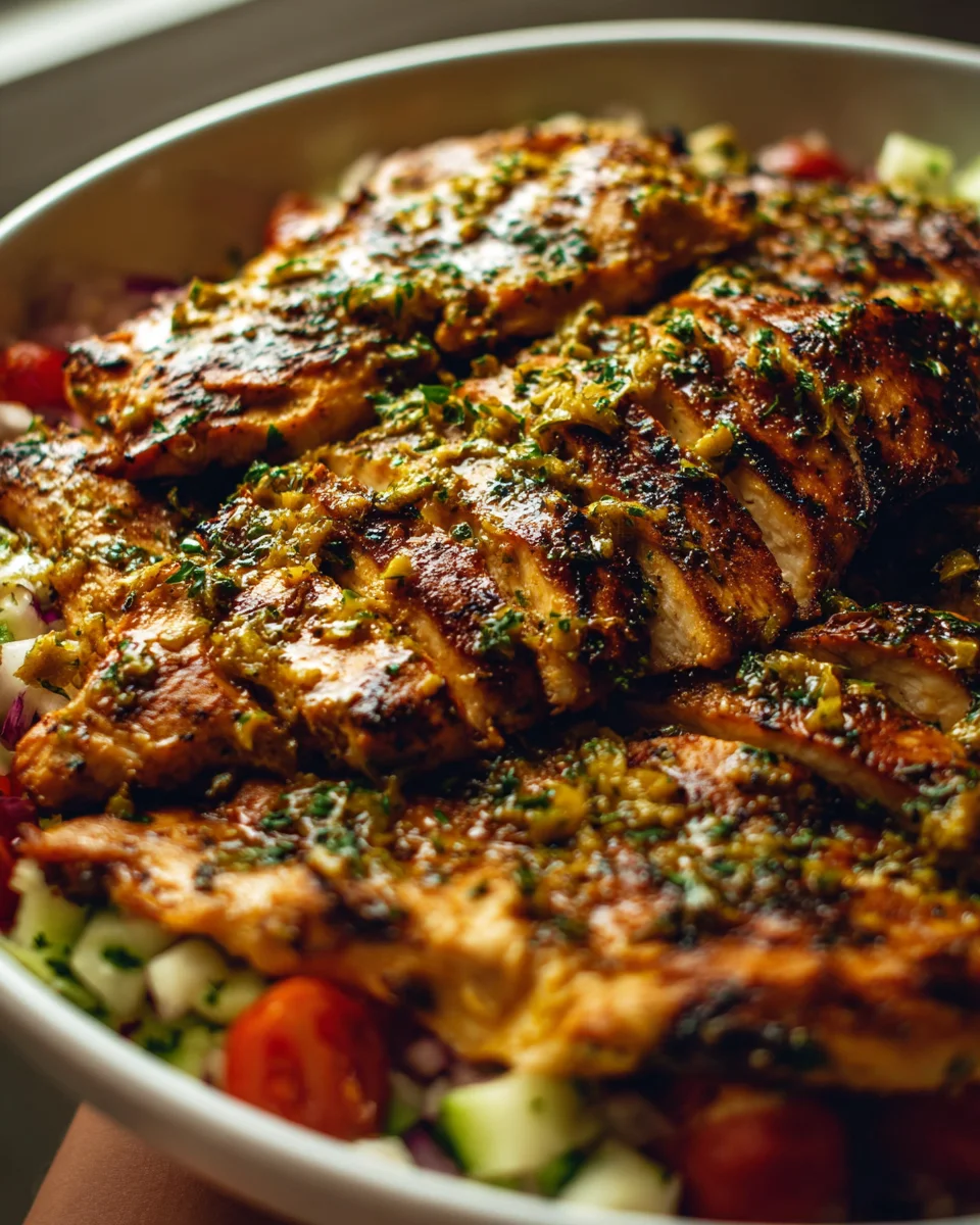 Grilled Chicken with Pepperoncini Garlic Butter Grilled