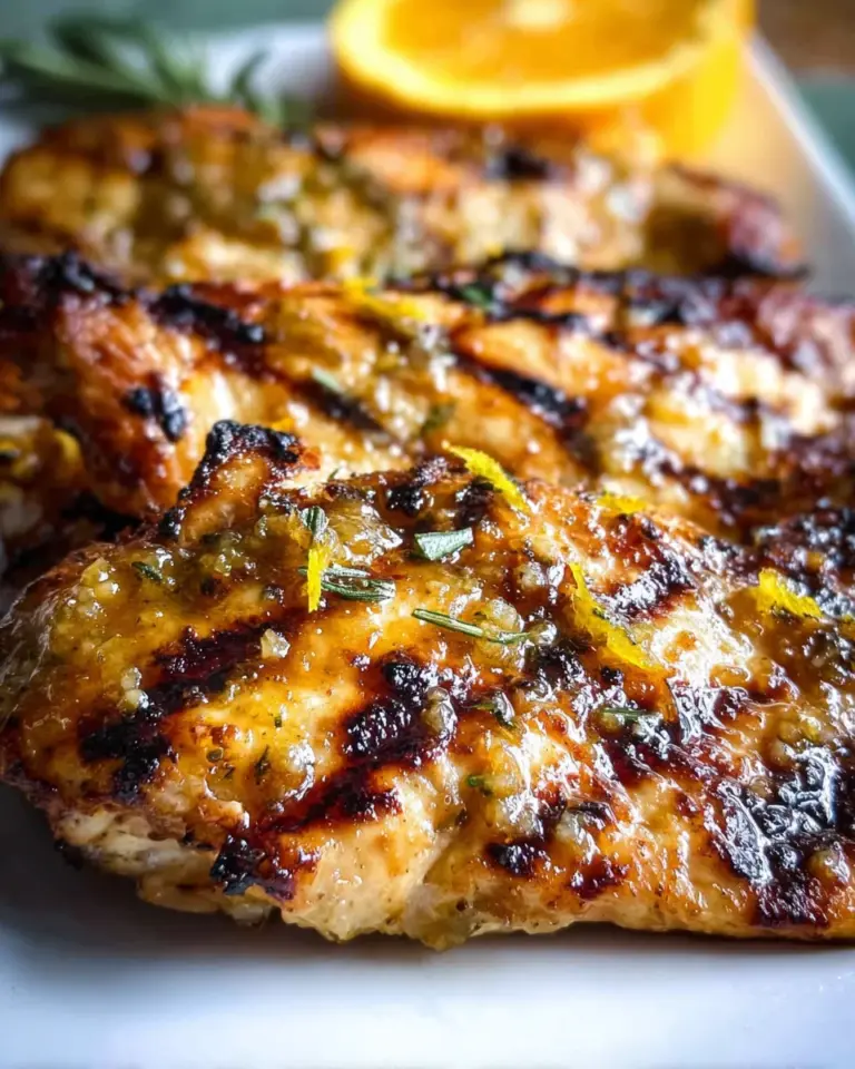 Grilled Citrus Chicken With Glaze