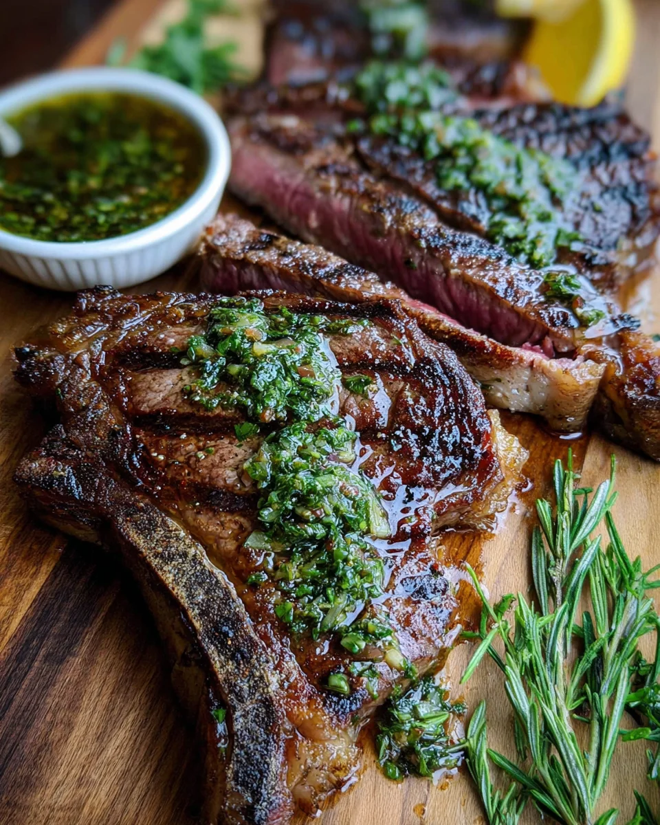 Grilled Flank Steak with Lemon-Herb Sauce Grilled Flank Steak with Lemon-Herb Sauce
