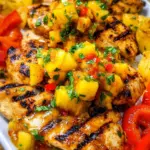 Grilled Mango Pineapple Chicken Grilled Mango Pineapple Chicken