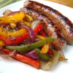 Grilled Sausage with Peppers and Onions Grilled Sausage with Peppers and Onions