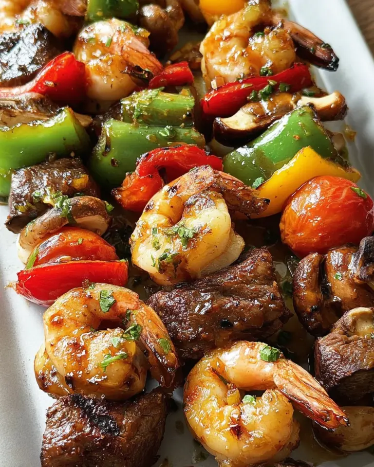 Grilled Steak & Shrimp Kabobs