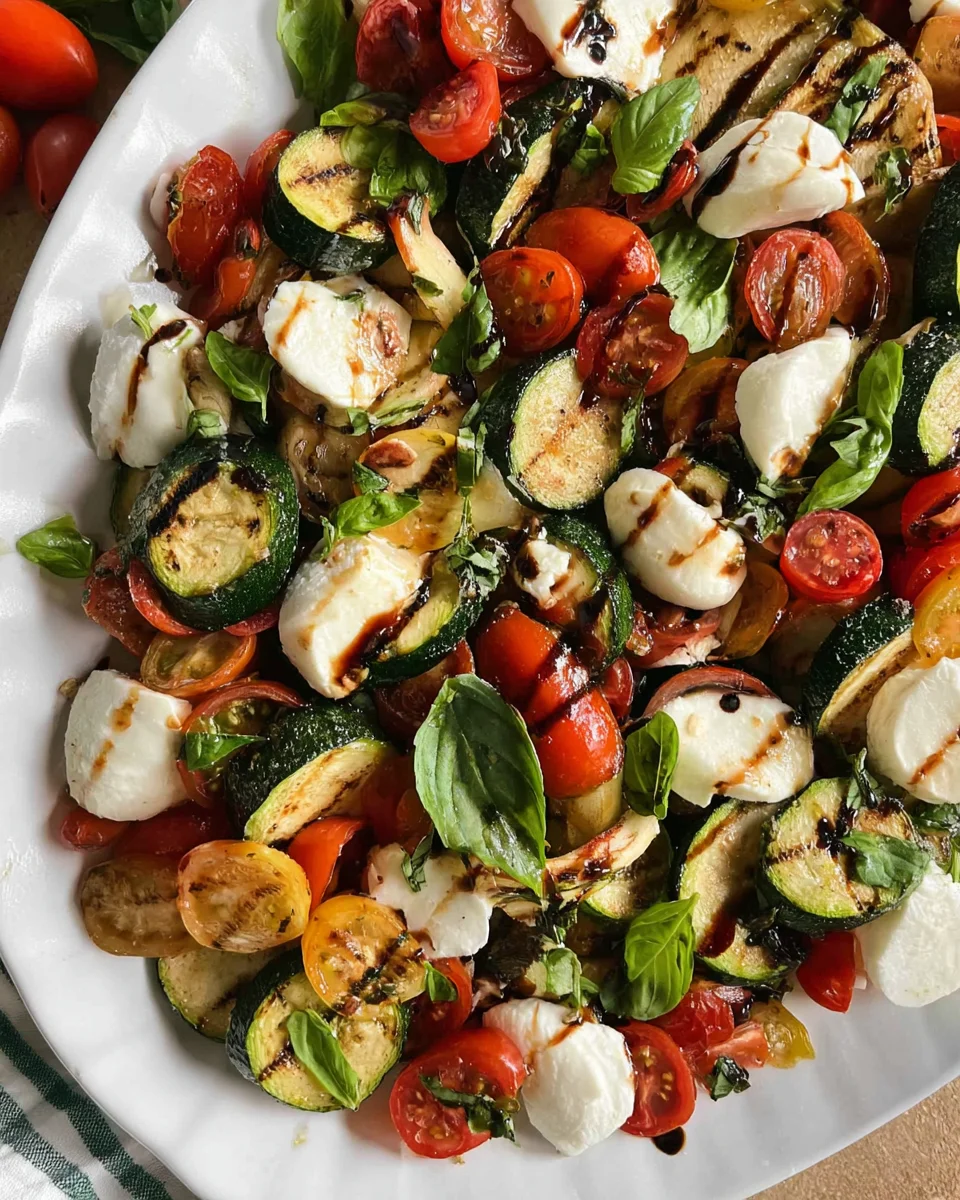 Grilled Zucchini Salad Grilled
