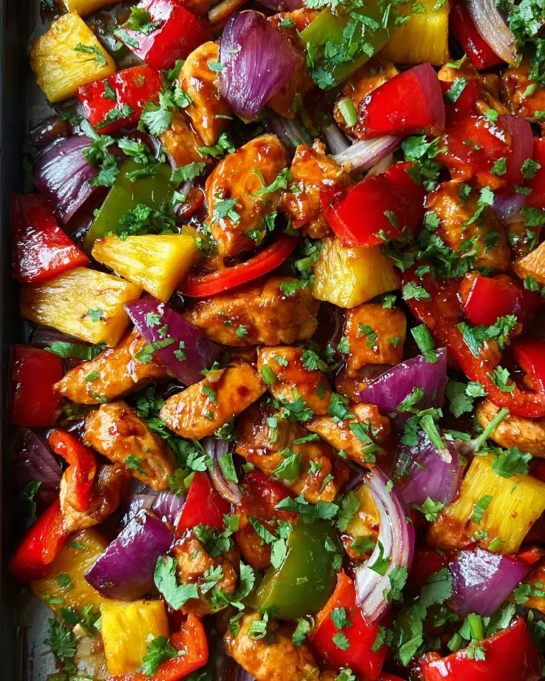 Hawaiian Chicken Sheet Pan