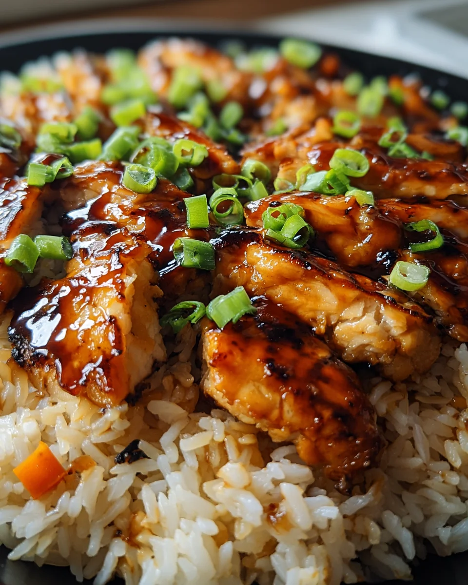 Honey BBQ Chicken Rice Honey BBQ Chicken Rice