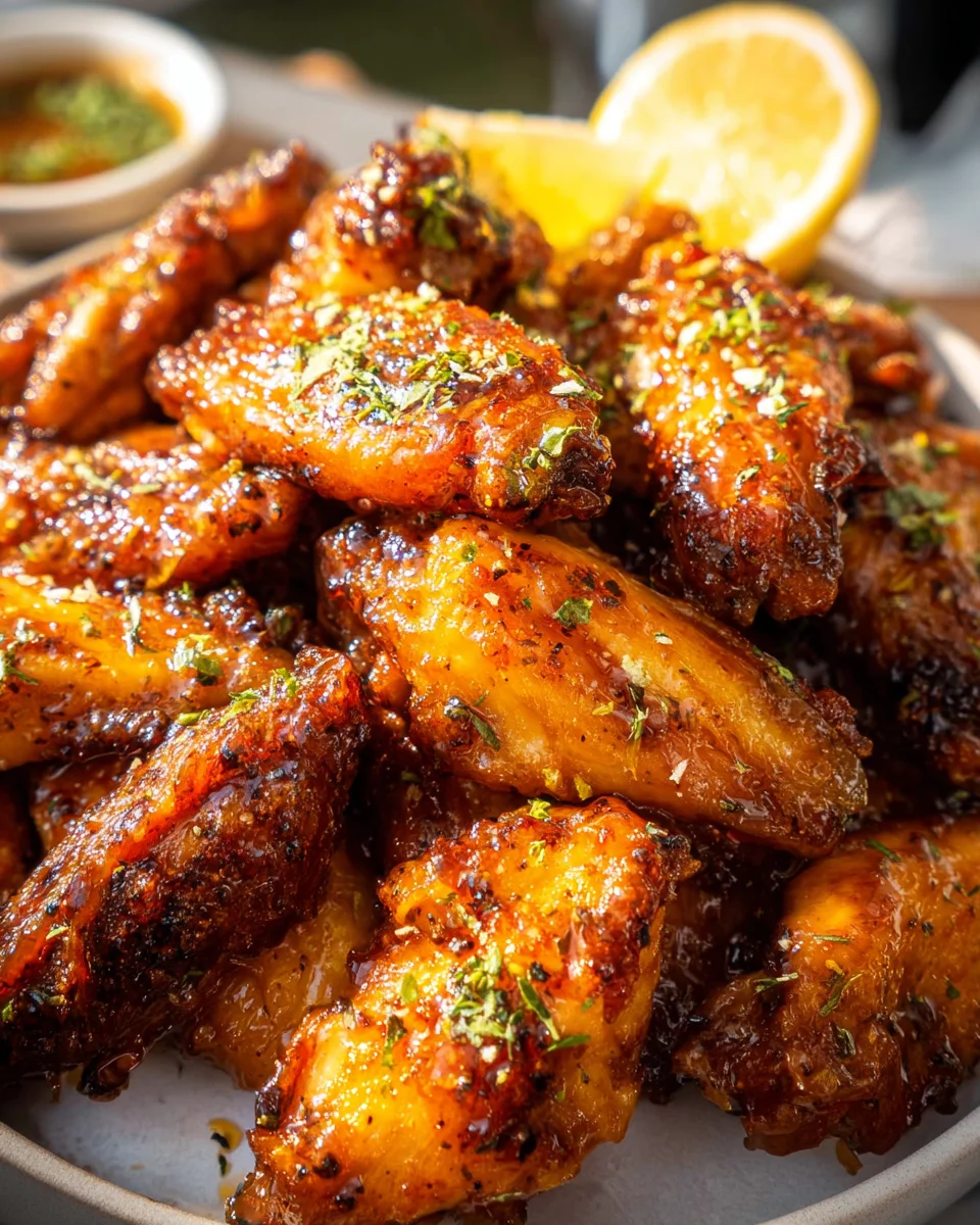 Honey Lemon Pepper Wings Honey