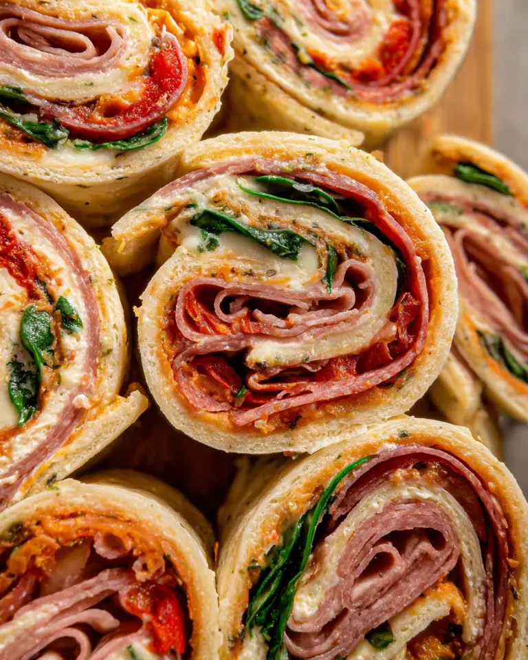 Italian Deli Pinwheel Sandwiches