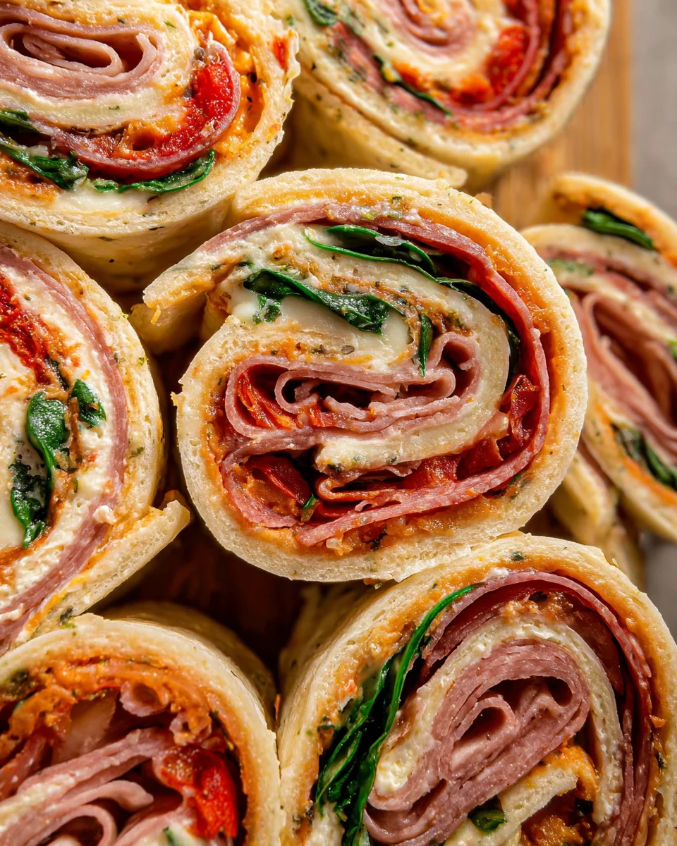 Italian Deli Pinwheel Sandwiches Italian Deli Pinwheel Sandwiches