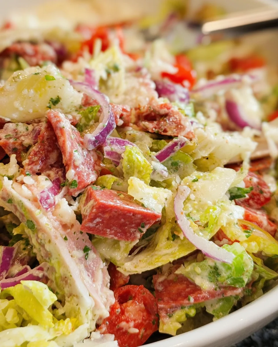 Italian Grinder Salad (Chopped Sub Salad) Italian