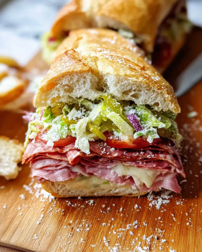 Italian Grinder Salad Sandwich (TikTok Viral Recipe)