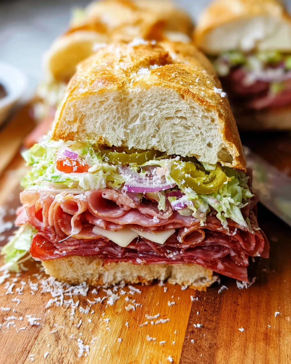 Italian Grinder Salad Sandwich (TikTok Viral Recipe) Italian