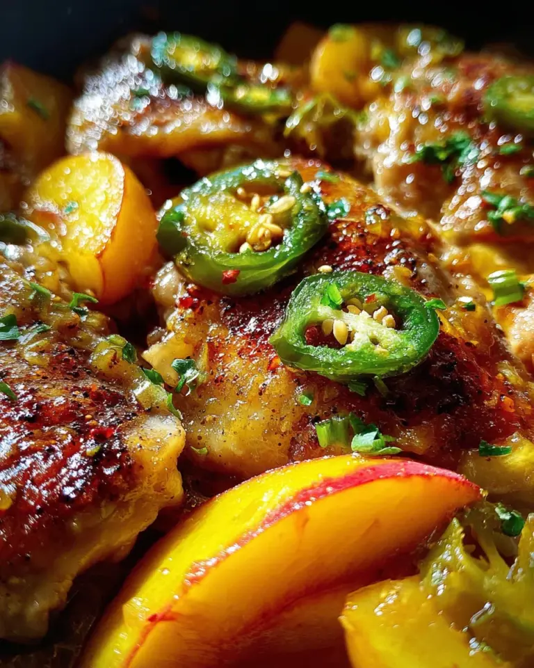 Jalapeno Peach Skillet Chicken