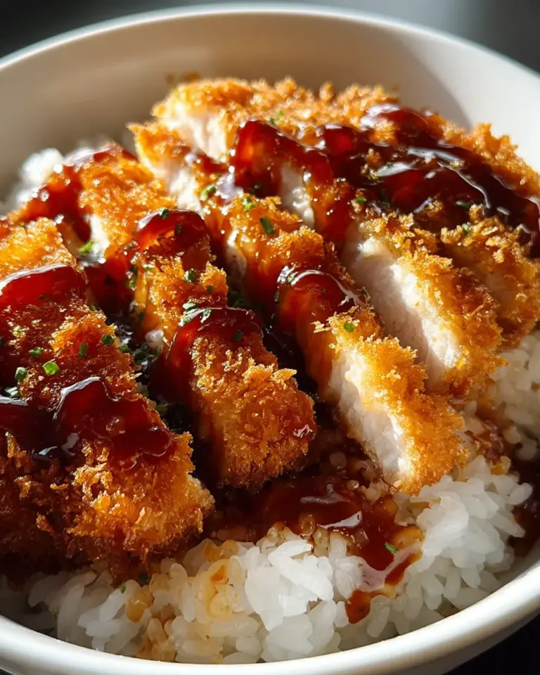 Japanese Katsu Bowls with Tonkatsu Sauce