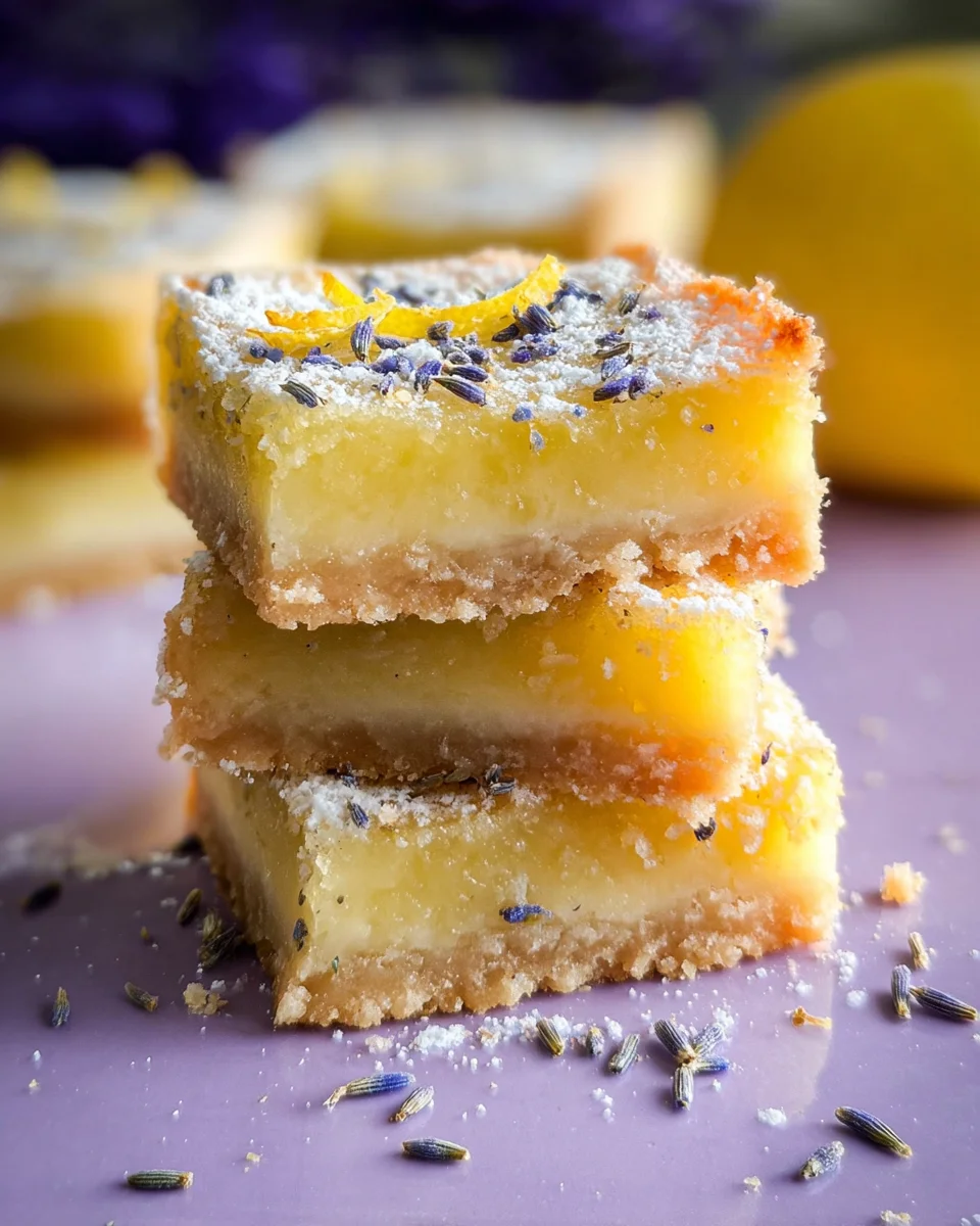 Lavender Lemon Bars Lavender