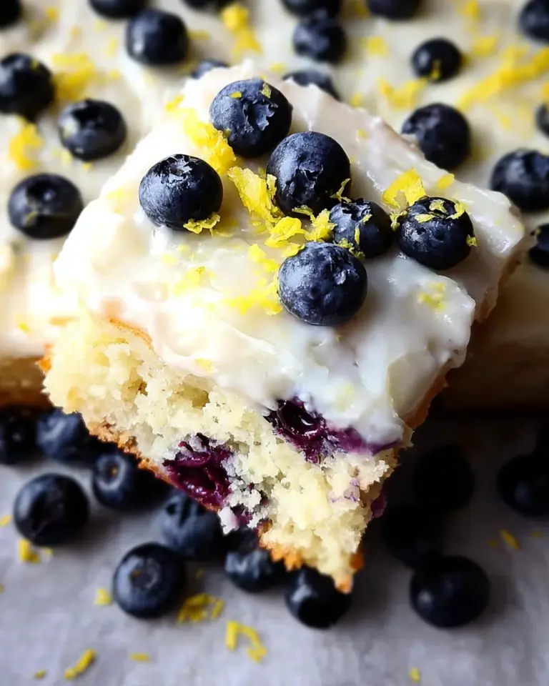 Lemon Blueberry Sheet Cake