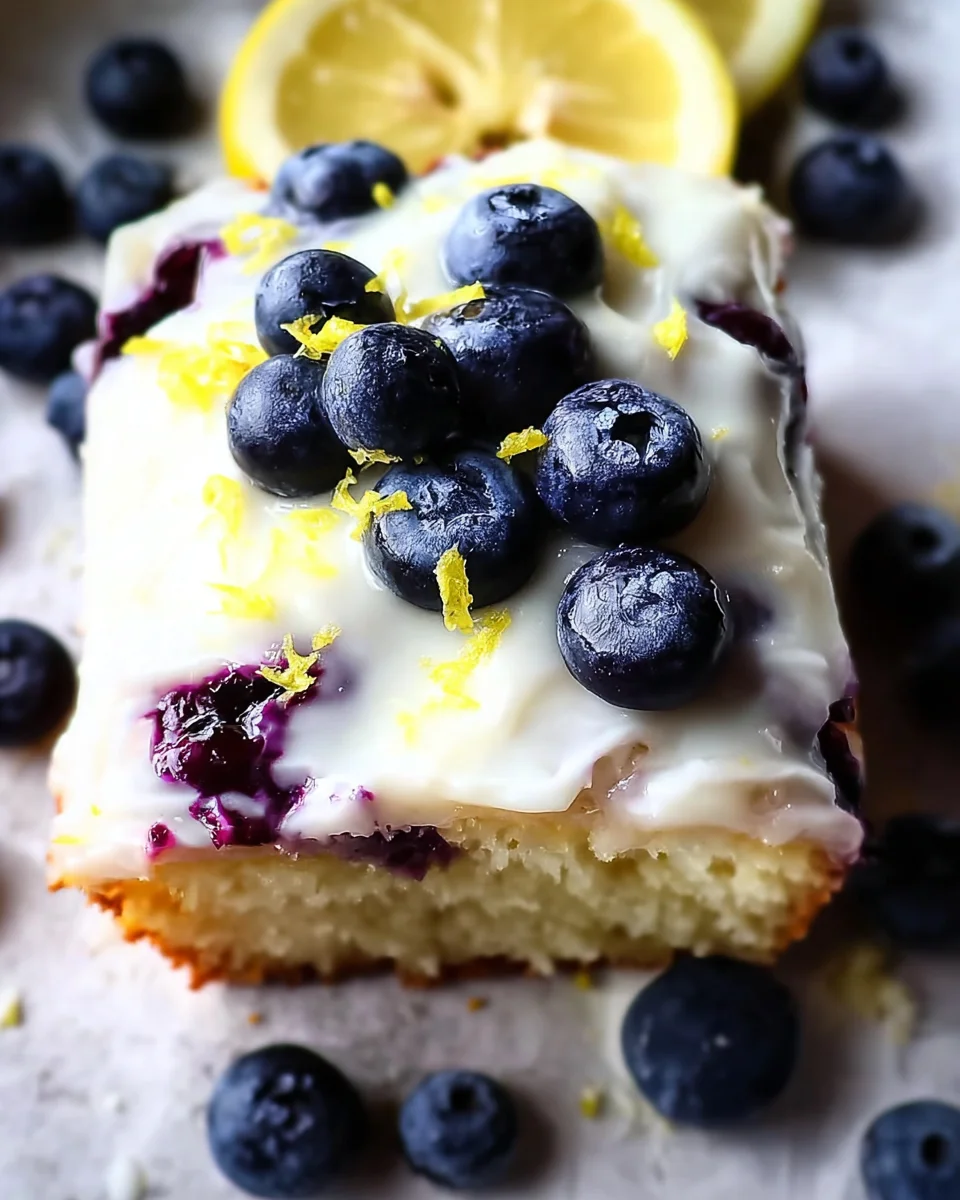 Lemon Blueberry Sheet Cake Lemon
