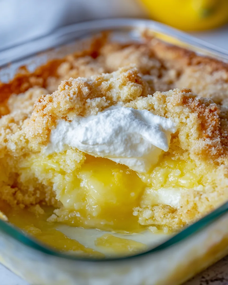 Lemon Cream Cheese Dump Cake Recipe Lemon