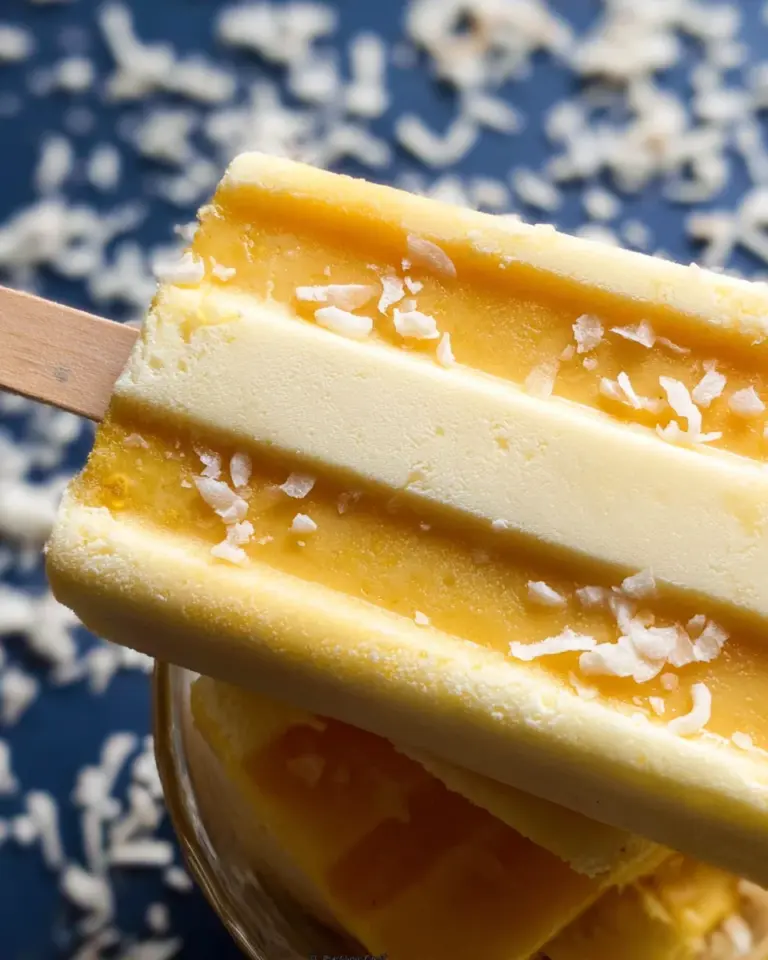 Mango Coconut Popsicles